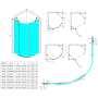 dušikaar Globe, harjatud vask,  1000x1000 mm, kirgas klaas, vasak