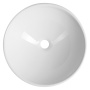 GORDO ceramic countertop washbasin, dia. 40cm, white