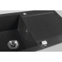 kivimassist köögivalamu sifooniga 97x50cm,  must