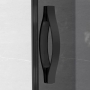 Dušinurk SIGMA SIMPLY BLACK 1000x900mm (L/R), kirgas klaas