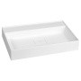 kivimassist valamu GODIVA ilma segistiavata  68x44 cm, valge