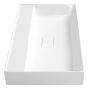 kivimassist valamu GODIVA ilma segistiavata  68x44 cm, valge