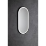 LED peegel Kaira 45x90 cm, matt must