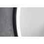 LED peegel KADRIS 80 cm, matt must