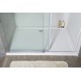 Kivimassist dušialus KARIA 110x90x4cm, valge