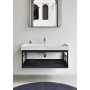 NUBES/NORM washbasin frame 100x50cm, black matt