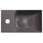 betoonist valamu PICCOLINO L 30.8x17 cm, dark brown