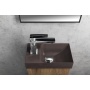 betoonist valamu PICCOLINO L 30.8x17 cm, dark brown