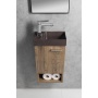 betoonist valamu PICCOLINO L 30.8x17 cm, dark brown