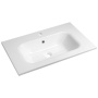 SIDRA Cast marble washbasin 71x46cm, white