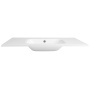 SIDRA Cast Marble Washbasin 101x46cm, white