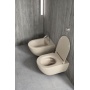 Seina WC PURA, Swirlflush, 55x36 cm, creta, seest glasuuriga, väljast matt