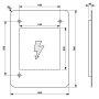 LED peegel SENFINECO 650x790mm, LED 3D efekt
