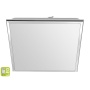 SILVER LED laevalgusti 10W, 230V, 28x28cm, külm valge, kroom