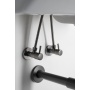 Corner valve, round, 1/2"x3/8", gun metal