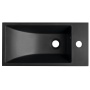valamu ARIANA R, 50x25 cm, matt must