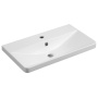 SEN furniture washbasin, cast marble, 61x35cm, white
