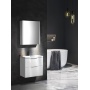 SEN furniture washbasin, cast marble, 61x35cm, white