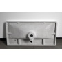 SEN furniture washbasin, cast marble, 81x40cm, white
