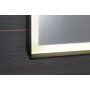 LED taustvalgustusega peegel SORT  1200x700 mm, must matt