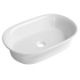 TIVOLI ceramic counter top washbasin, 55x38cm, white