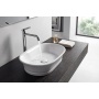 TIVOLI ceramic counter top washbasin, 55x38cm, white