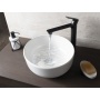 valamu tööpinnale EMMI  Ø 33 cm, valge