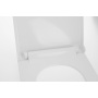 WC iste AVVA Slim Soft-close, valge/kroom