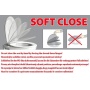 WC iste AVVA Slim Soft-close, valge/kroom