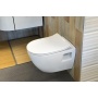 WC iste EDITA Soft Close SLIM, valge