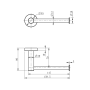 X-ROUND wc paberihoidja, kroom (160x45x80 mm)