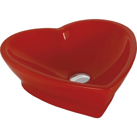 worktop washbasin Love, red